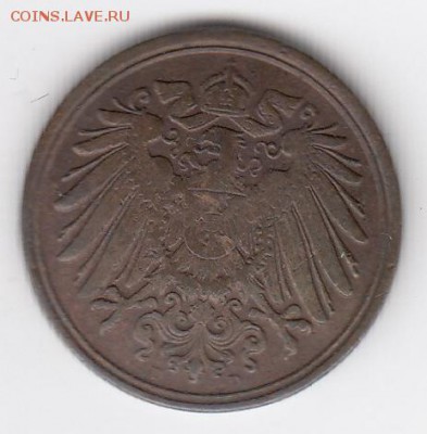 Германия, 1,2,5,10 пфеннигов 1900-1912 до 23.07.18, 22:30 - #И-290-r