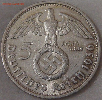 Германия-Третий рейх 5 рейхсмарок 1936 D 2.08.18 (чт. 22-30) - DSC08876.JPG