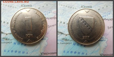 Босния и Герцеговина 1 марка, 2007 - 10