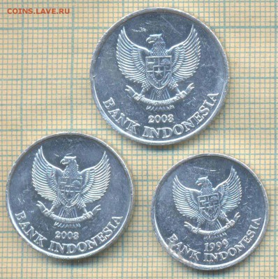 Индонезия 100 р 1999, 200,500 р 2003 г., до 10.08.2018 г. 22 - Индонезия 3 мон а 2408