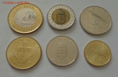 ВЕНГРИЯ - набор ходячки 6 монет 2 БИМа до 12.08, 22.00 - Венгрия - набор ходячки 6 монет1