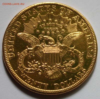 2 золотые монеты США по 20 долларов оценка - 1201 035