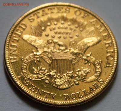 2 золотые монеты США по 20 долларов оценка - 1201 033