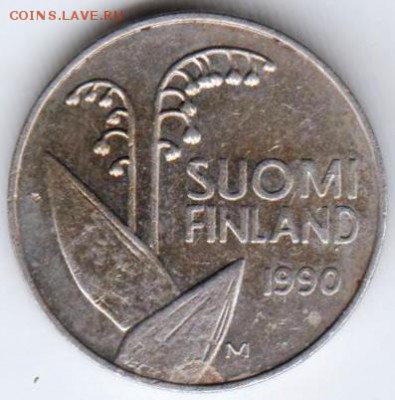Финляндия 10 пенни 1990 г. до 24.00 09.10.18 г - 006