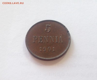 5 пенни 1901г. Русская Финляндия , до 11.10.18г. - 5p1-2