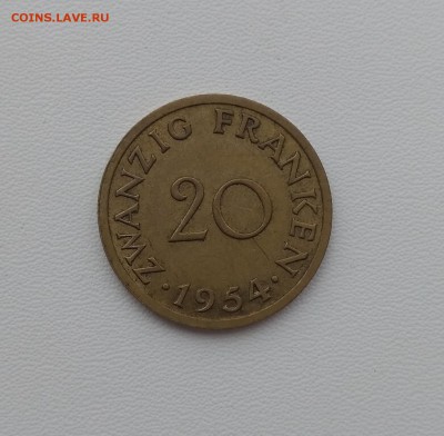 СААР,20 франков 1954г(алюм.бронза) до 9.10.2018 - IMG_20180902_151250