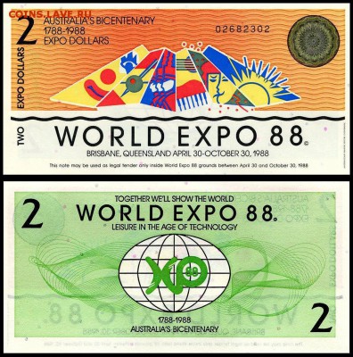 Австралия 2 доллара 1988 г. UNC. до 25.10. в 22:00 мск. - 5980617