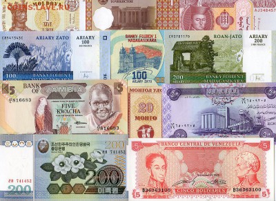 С рубля. Комплект 80 банкнот из 36 стран. до 29.10. в 22:00 - 6