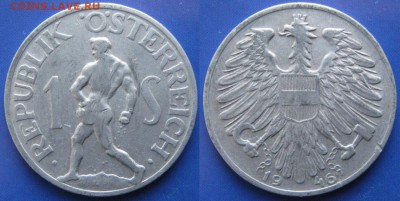 Австрия 1 шиллинг 1946 до 30-10-18 в 22:00 - Австрия 1 шиллинг 1946    160-ас24-6020