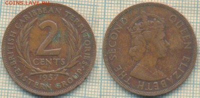 Британские Вост. Карибы 2 цента 1957 г., до 30.10.2018 г. 22 - Брит Вост Карибы 2 цента 1957  4261
