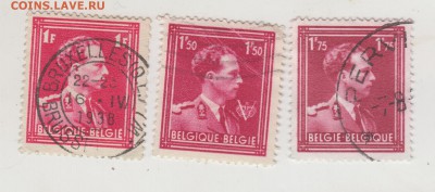 3 марки Бельгия 1936-1951 г. до 09.11.18 г. в 23.00 - 007