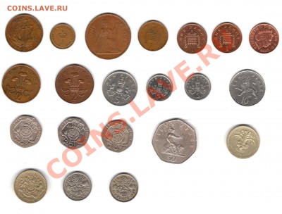 Великобритания - 21 монета. До 26.05.11 г. 22.00 мск - британия 21 реверс