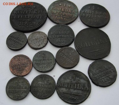 21 медная монета, около vf - 13
