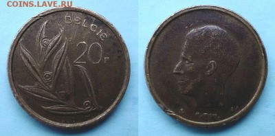 Бельгия - 20 франков 1980 года до 12.11 - Бельгия - 20 франков 1980 год