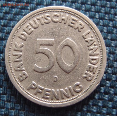 ФРГ Германия 50 пфеннигов 1949 D Фикс до 09,11 в 22,00 - PB063436.JPG