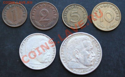 Набор монет 3-го рейха - 3788883