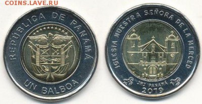 Биметаллические монеты Мира_новинки - panama_panama_1_balboa_2018-1_1