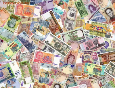 Комплект иностранных банкнот 400 шт.  до 14.11. в 22:00 мск. - 3__1140__правый  верх