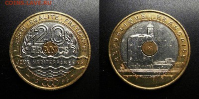 МОНЕТЫ МИРА 11-18 - Франция – 20 франков (1993) «Средиземноморские игры» №5