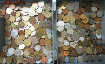 2,5 кг иностранных монет до 21.11.2018 г. 22-00 мск - Общий вид 2.5 кг