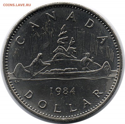 B15 Канада 1$ 1984 Вояджер до 25.11 в 22°° - B15 Canada 1$ 1984_1