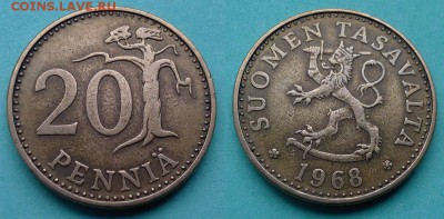 Финляндия - 20 пара 1968 года до 26.11 - финляндия 20 пара 1968 года