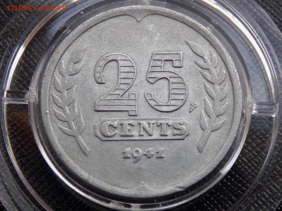 Нидерланды(оккупация)25 центов 1941 года Викинги Unc - реверс.JPG