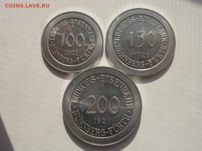 Германия Нюрнберг-Фюрт 100,150,200 пфеннигов 1921 до 30.11. - IMG_3448