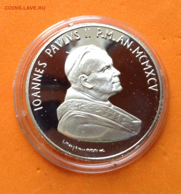 Ватикан 2 монеты 10000 лир 1995г пруф, до 02.12.18г - FullSizeRender (7)