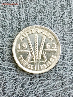 3 пенса Австралия (серебро) 1963 года. До 22:00 06.12.18 - 53F78EE8-5A06-4A24-860E-13F0DB60AC06