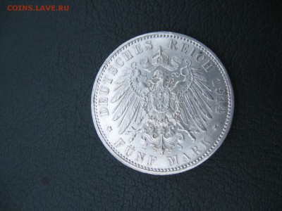 5 марок, 1914 Людвиг III до 09.12 На оценку! - IMG_8043.JPG