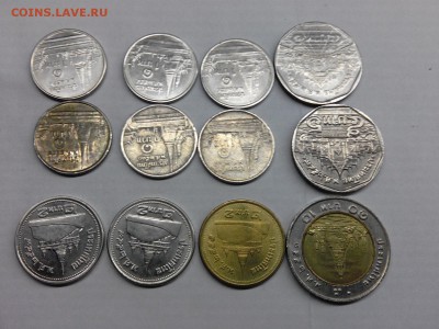 Кучка бат (12 монет) 1, 2, 5, 10, король Рама 9, годы разные - IMG_20181213_013239