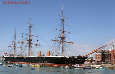 Монеты с Корабликами - HMS_warrior