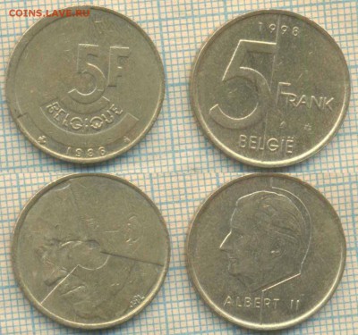 Бельгия 5 франков 1986, 1998 г., до 21.12.2018 г. 22.00 по М - Бельгия 5 франков  4798