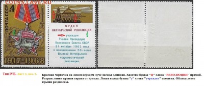 СССР 1968. ФИКС.№3665. Тип IV. Четыре разновидности - 3665 Тип IVБ (3-2 (1)