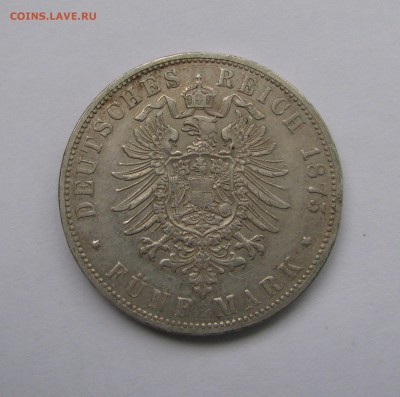 Германия. ГАМБУРГ, 5 МАРОК 1875 года. - 5 марок (4).JPG