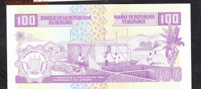 Бурунди 2001 100фр пресс - 41а