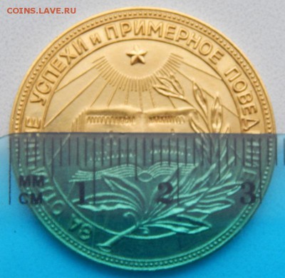 Школьная медаль РСФСР золотая  (образца 1954) до 27.12.18 - DSCN0761.JPG