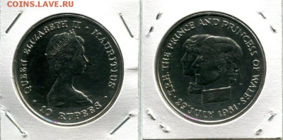 Маврикий 10Р 1981 Пр.Чарльз и Л.Ди до 30.12.18 22-00 мск - Mauritius 10R 1981 PCh&LD