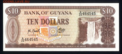 Гайана 10 долларов 1992 unc 12.01.19. 22:00 мск - 2