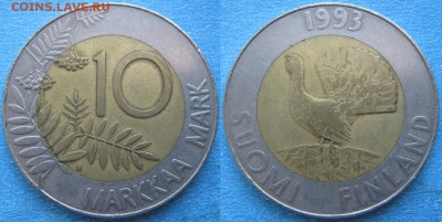 Финляндия 10 марок 1993 до 13-01-19 в 22:00 - Финляндия 10 марок 1993    187-ас46-9659