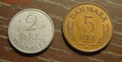 ДАНИЯ - 2 и 5 эре 1968, 69 до 20.01, 22.00 - Дания 2 и 5 марок_1