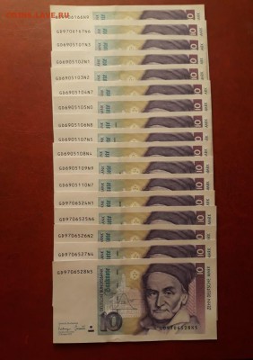 ФРГ 10 марок 1993 UNC 34 штуки - IMG-20190122-WA0004