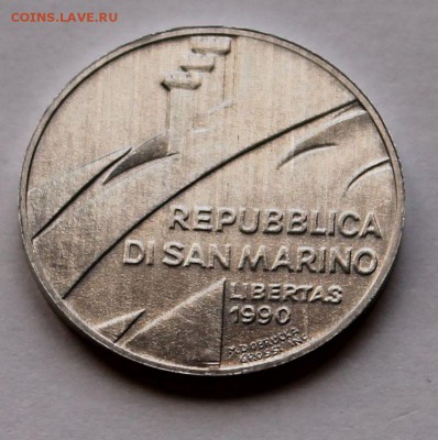 Сан-Марино 10 лир 1990. ТИРАЖ - 130 000. 1600 лет истории - 8