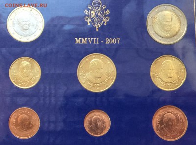 Ватикан набор евро 2007г буклет, до 31.01.19г - IMG_6123