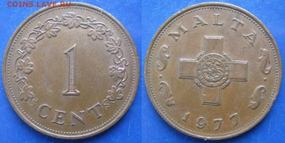 Мальта 1 цент 1977     до 06-02-19 в 22:00 - Мальта 1 цент 1977    6618
