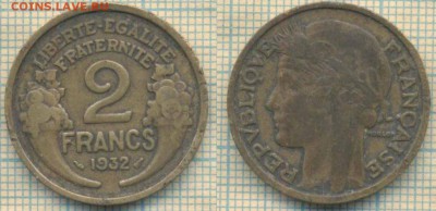 Франция 2 франка 1932 г. , до 15.02.2019 г. 22.00 по Москве - Франция 2 франка 1932  5150