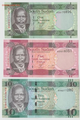 Южный Судан 1, 5 и 10 франков 11-15г UNC Фикс до 16.02 22:10 - IMG_20190214_0002