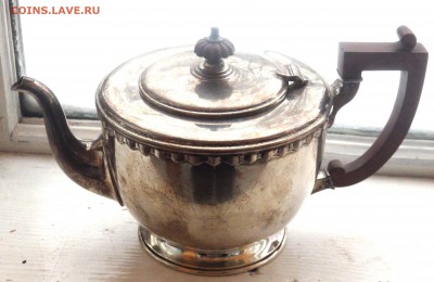 Серебреный набор (чайник,сахарница,сливочник,поднос) - P2150103.JPG