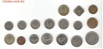 Иностранные монеты, 200 штук, 50 стран - ФИКС цены - Подборка иностранных, скан В, сторона 2